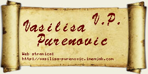 Vasilisa Purenović vizit kartica